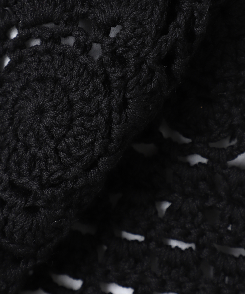 Spick & Span（スピックアンドスパン）の「コットンカギ針 ニットキャミソール（キャミソール・レディース・ブラック/ホワイト・FREE）」の15枚目の写真