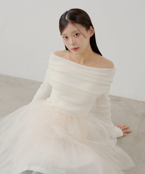 Chico(チコ)の「【SALON by Chico】ティアードボリュームドッキングワンピース(ワンピース・レディース・ブラック/アイボリー/ホワイト系その他2・FREE)」の7枚目の写真