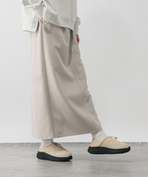 GLOBAL WORK（グローバルワーク）の「ウツクシルエットWクロスIラインスカート/601001（スカート・レディース・モカ/ブラック/グレー系その他・SMALL/MEDIUM/LARGE）」の13枚目の写真