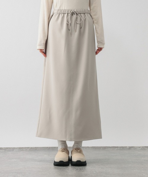 GLOBAL WORK（グローバルワーク）の「ウツクシルエットWクロスIラインスカート/601001（スカート・レディース・モカ/ブラック/グレー系その他・SMALL/MEDIUM/LARGE）」の19枚目の写真