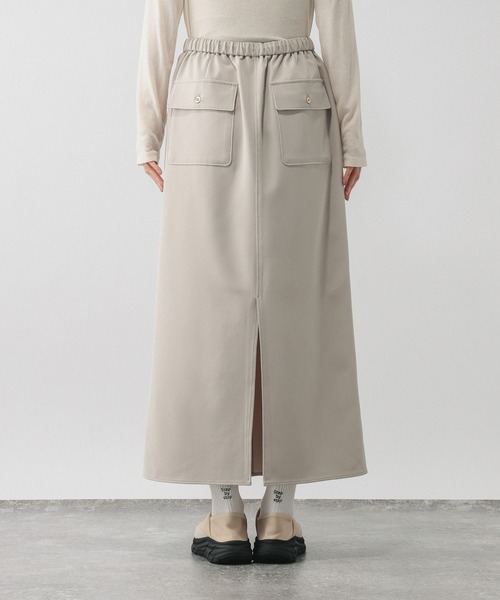 GLOBAL WORK（グローバルワーク）の「ウツクシルエットWクロスIラインスカート/601001（スカート・レディース・モカ/ブラック/グレー系その他・SMALL/MEDIUM/LARGE）」の21枚目の写真