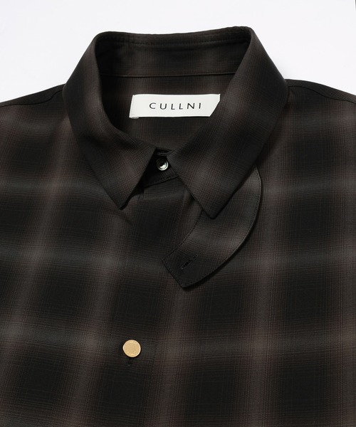 CULLNI(クルニ)の「Ombre Check Chin Tab Long Sleeve Shirt(シャツ/ブラウス・メンズ・ブラック/グレー・0/1/2)」の11枚目の写真