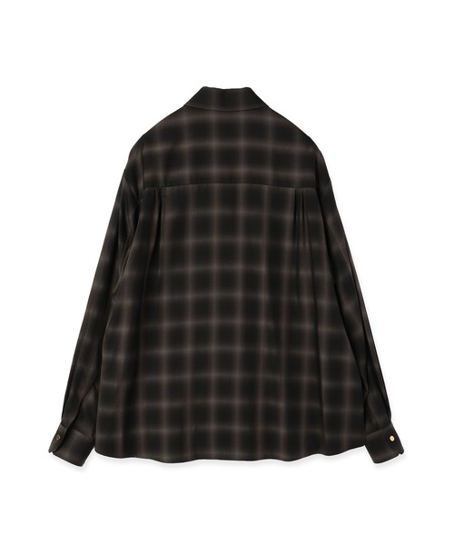 CULLNI(クルニ)の「Ombre Check Chin Tab Long Sleeve Shirt(シャツ/ブラウス・メンズ・ブラック/グレー・0/1/2)」の19枚目の写真