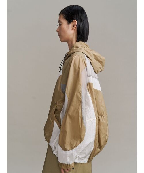 UN3D. ナイロンブルゾン WAVE PATCHWORK WINDBREAKER / ウェーブパッチワークウインド