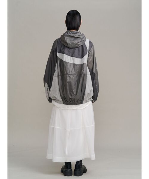 UN3D. ナイロンブルゾン WAVE PATCHWORK WINDBREAKER / ウェーブパッチワークウインド