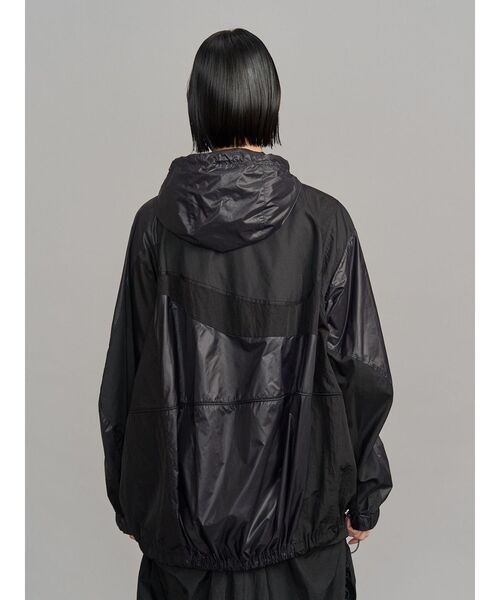 UN3D. ナイロンブルゾン WAVE PATCHWORK WINDBREAKER / ウェーブパッチワークウインド