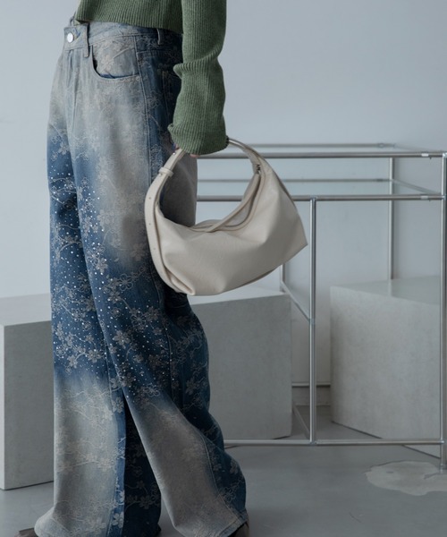 VACANCY（ヴァカンシー）の「デイリーソフトワンハンドルバッグ/ショルダーバッグ（ショルダーバッグ・レディース・アイボリー/ブラック/ライトブルー・FREE）」の14枚目の写真