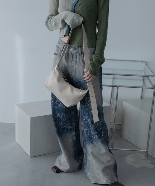 VACANCY（ヴァカンシー）の「デイリーソフトワンハンドルバッグ/ショルダーバッグ（ショルダーバッグ・レディース・アイボリー/ブラック/ライトブルー・FREE）」の19枚目の写真