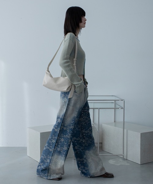 VACANCY（ヴァカンシー）の「デイリーソフトワンハンドルバッグ/ショルダーバッグ（ショルダーバッグ・レディース・アイボリー/ブラック/ライトブルー・FREE）」の18枚目の写真