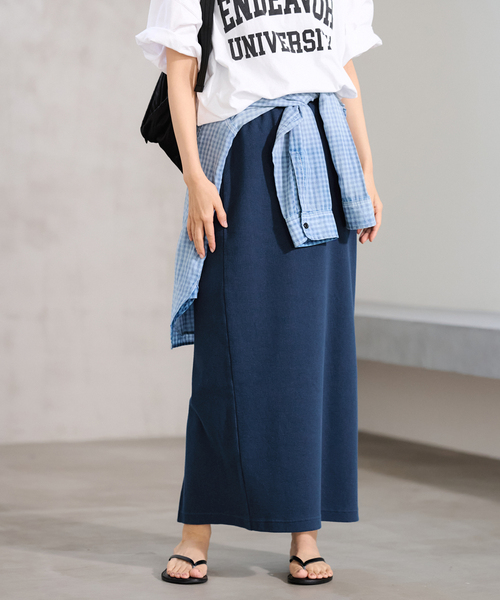 FRAMeWORK(フレームワーク)の「≪手洗い可 / ≫コットンリブスカート(スカート・レディース・ブラック/グレー/ブルー・36/38)」の3枚目の写真