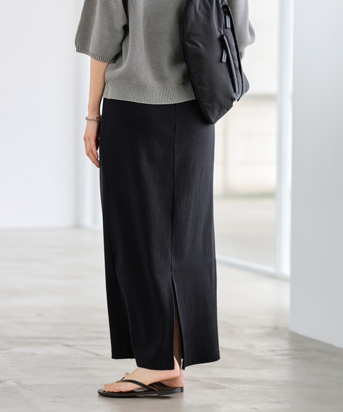 FRAMeWORK（フレームワーク）の「≪手洗い可≫コットンリブスカート（スカート・レディース・ブラック/グレー/ブルー・36/38）」の16枚目の写真