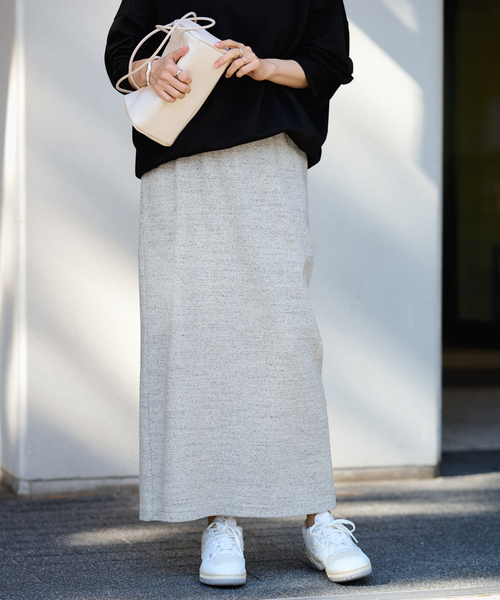 FRAMeWORK(フレームワーク)の「≪手洗い可 / ≫コットンリブスカート(スカート・レディース・ブラック/グレー/ブルー・36/38)」の9枚目の写真