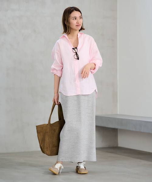 FRAMeWORK(フレームワーク)の「≪手洗い可 / ≫コットンリブスカート(スカート・レディース・ブラック/グレー/ブルー・36/38)」の18枚目の写真