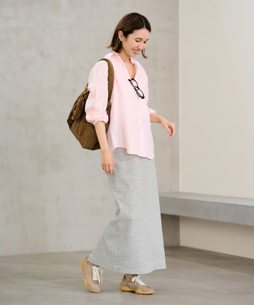 FRAMeWORK(フレームワーク)の「≪手洗い可 / ≫コットンリブスカート(スカート・レディース・ブラック/グレー/ブルー・36/38)」の19枚目の写真