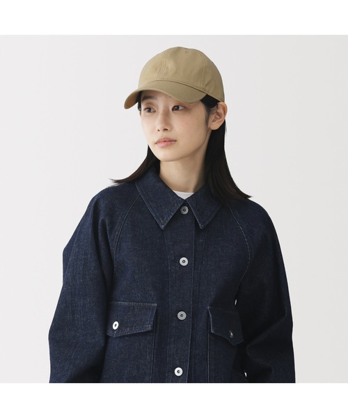 無印良品(ムジルシリョウヒン)の「UVカットコットンツイルキャップ(キャップ・レディース・ブラック/ブラウン系/ベージュ/ネイビー・55-59cm)」の3枚目の写真