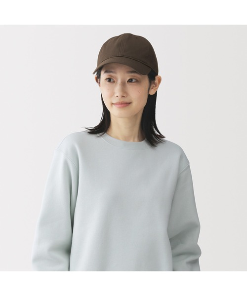 無印良品(ムジルシリョウヒン)の「UVカットコットンツイルキャップ(キャップ・レディース・ブラック/ブラウン系/ベージュ/ネイビー・55-59cm)」の14枚目の写真