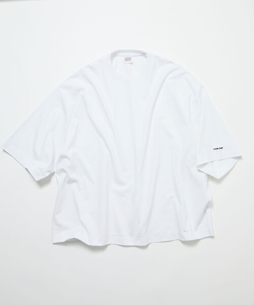 FREAK'S STORE(フリークスストア)の「CHOW DOWN/チャウダウン 限定展開 ビッグシルエット ワンポイント クルーネック Tシャツ / ワイドシルエット(Tシャツ/カットソー・メンズ・ホワイト/アッシュグレー/ブラウン/ブラック/スミクロ/グレイッシュベージュ・LARGE/MEDIUM/SMALL)」の13枚目の写真