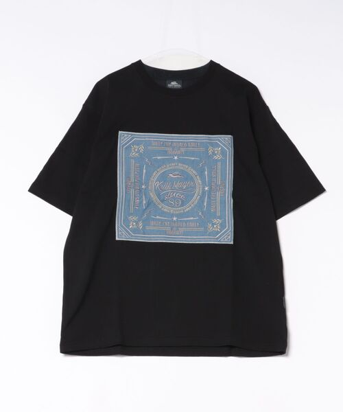 KRIFF MAYER(クリフメイヤー)の「【綿100%】クラフト刺繍T(バンダナ)(Tシャツ/カットソー・メンズ・ブラック/グレー/オフホワイト・X-LARGE/LARGE/MEDIUM)」の22枚目の写真
