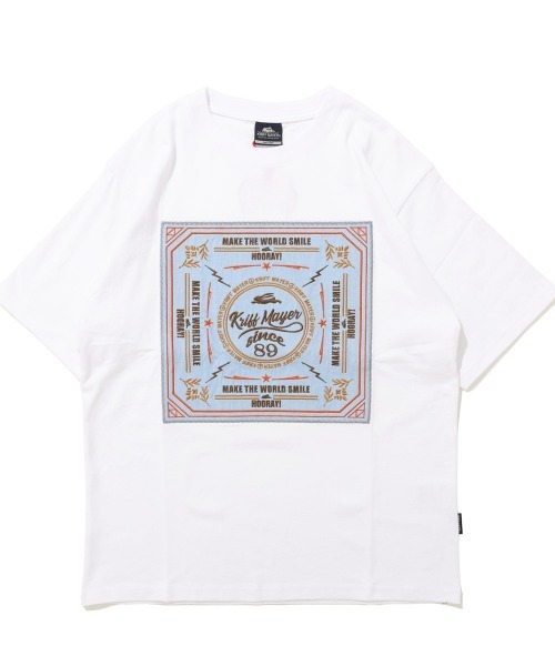 KRIFF MAYER(クリフメイヤー)の「【綿100%】クラフト刺繍T(バンダナ)(Tシャツ/カットソー・メンズ・ブラック/グレー/オフホワイト・X-LARGE/LARGE/MEDIUM)」の18枚目の写真