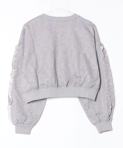 ROSE BUD(ローズバッド)の「LAME RUFFLE SLEEVE SWEAT(スウェット・レディース・ブラック/グレー・ONE SIZE)」の20枚目の写真