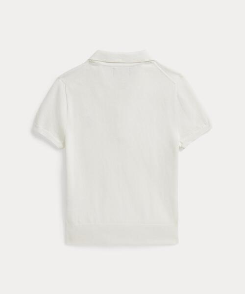 POLO RALPH LAUREN CHILDRENSWEAR（ポロ ラルフ ローレン チルドレンズウェア）の「コットン Polo セーター（ニット/セーター・キッズ・ホワイト・L/M/S/XL）」の2枚目の写真