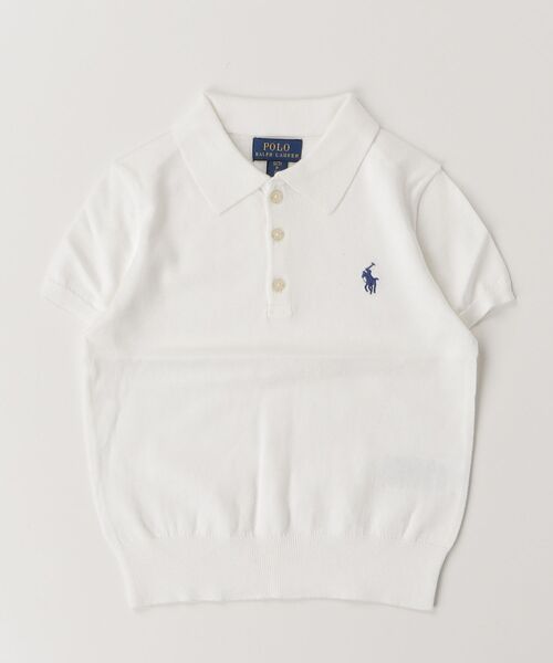 POLO RALPH LAUREN CHILDRENSWEAR（ポロ ラルフ ローレン チルドレンズウェア）の「コットン Polo セーター（ニット/セーター・キッズ・ホワイト・L/M/S/XL）」の3枚目の写真