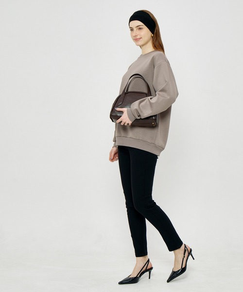 coca(coca)(コカ)の「ソフトジャージーワイドトレーナー(スウェット・メンズ・チャコール/グレイッシュベージュ・XL/S/M/L)」の5枚目の写真