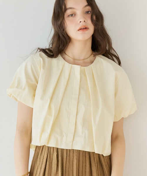 balloon tuck blouse/バルーンタックブラウス（Tシャツ/カットソー