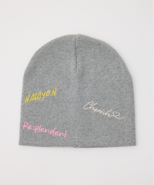 RODEO CROWNS WIDE BOWL(ロデオクラウンズワイドボウル)の「embroidery ビーニー(ニットキャップ/ビーニー・レディース・オフホワイト/グレー/ブラック・FREE)」の7枚目の写真