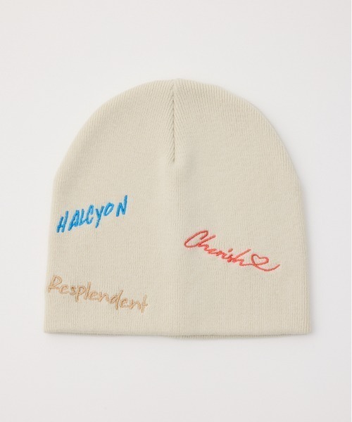 RODEO CROWNS WIDE BOWL(ロデオクラウンズワイドボウル)の「embroidery ビーニー(ニットキャップ/ビーニー・レディース・オフホワイト/グレー/ブラック・FREE)」の15枚目の写真