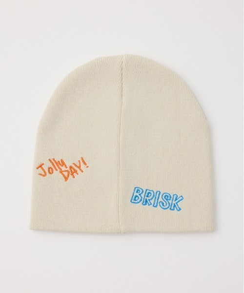 RODEO CROWNS WIDE BOWL(ロデオクラウンズワイドボウル)の「embroidery ビーニー(ニットキャップ/ビーニー・レディース・オフホワイト/グレー/ブラック・FREE)」の16枚目の写真