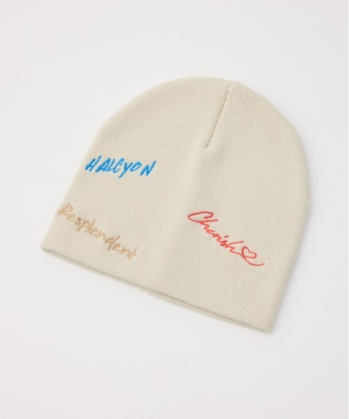 RODEO CROWNS WIDE BOWL(ロデオクラウンズワイドボウル)の「embroidery ビーニー(ニットキャップ/ビーニー・レディース・オフホワイト/グレー/ブラック・FREE)」の17枚目の写真