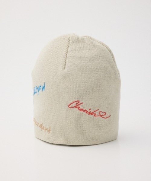 RODEO CROWNS WIDE BOWL(ロデオクラウンズワイドボウル)の「embroidery ビーニー(ニットキャップ/ビーニー・レディース・オフホワイト/グレー/ブラック・FREE)」の18枚目の写真