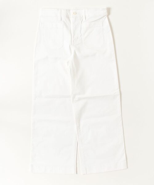 LAUREN RALPH LAUREN(ローレン ラルフ ローレン)の「ストレッチ チノ ワイドレッグ クロップド パンツ(チノパンツ・レディース・ホワイト・2/6/4/0/00)」の4枚目の写真