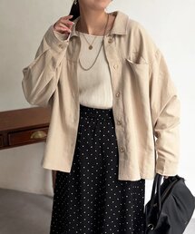 Chez toi | ショート丈シャツジャケット(テーラードジャケット)