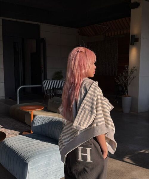HAVISM（ヘビズム）の「CHECK LAYERED SWEATPANTS(CHARCOAL)（スウェットパンツ・レディース・その他・ONE SIZE）」の10枚目の写真
