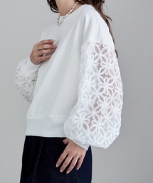 etoll. | フラワーチュール袖ドッキングPO(スウェット)