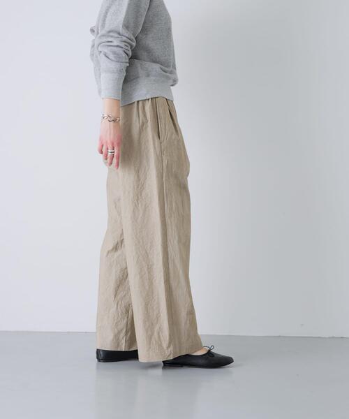 かぐれ（カグレ）の「コットン2タックパンツ（その他パンツ・レディース・ブラック/ベージュ/チャコールグレー・FREE）」の8枚目の写真