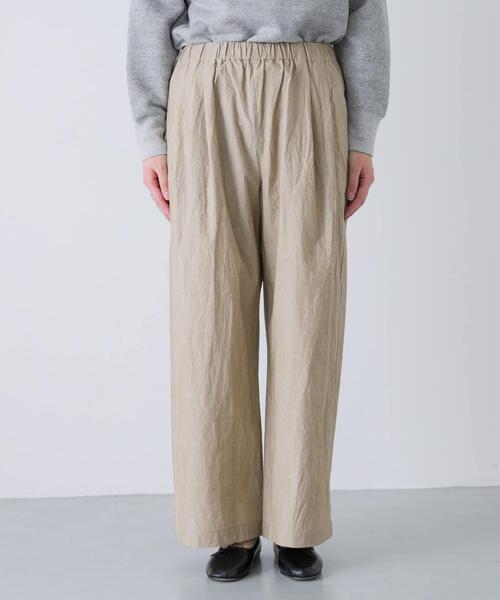 かぐれ（カグレ）の「コットン2タックパンツ（その他パンツ・レディース・ブラック/ベージュ/チャコールグレー・FREE）」の10枚目の写真