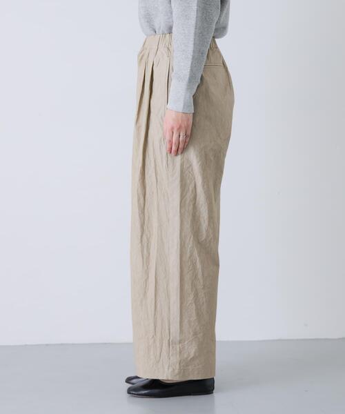 かぐれ（カグレ）の「コットン2タックパンツ（その他パンツ・レディース・ブラック/ベージュ/チャコールグレー・FREE）」の11枚目の写真