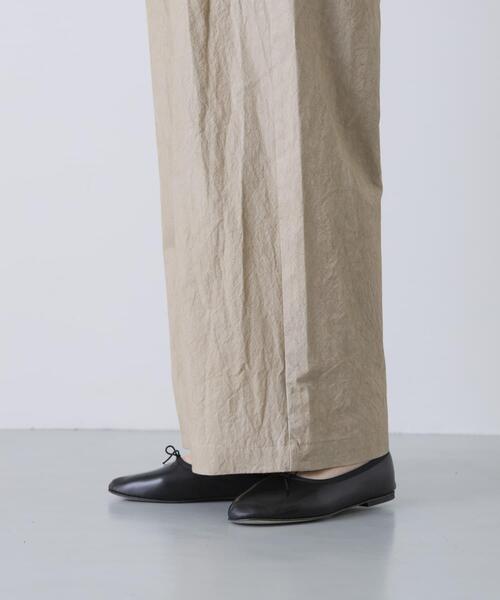 かぐれ（カグレ）の「コットン2タックパンツ（その他パンツ・レディース・ブラック/ベージュ/チャコールグレー・FREE）」の14枚目の写真