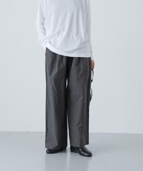 かぐれ（カグレ）の「コットン2タックパンツ（その他パンツ・レディース・ブラック/ベージュ/チャコールグレー・FREE）」の21枚目の写真