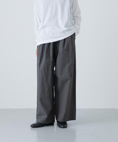 かぐれ（カグレ）の「コットン2タックパンツ（その他パンツ・レディース・ブラック/ベージュ/チャコールグレー・FREE）」の22枚目の写真