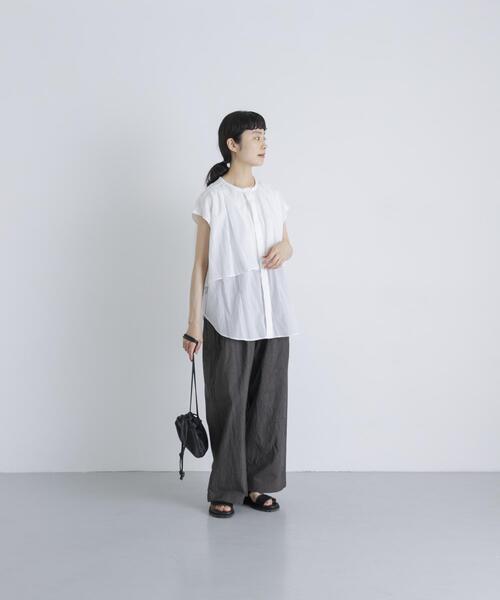 かぐれ(カグレ)の「コットン2タックパンツ(その他パンツ・レディース・ブラック/ベージュ/チャコールグレー・FREE)」の17枚目の写真