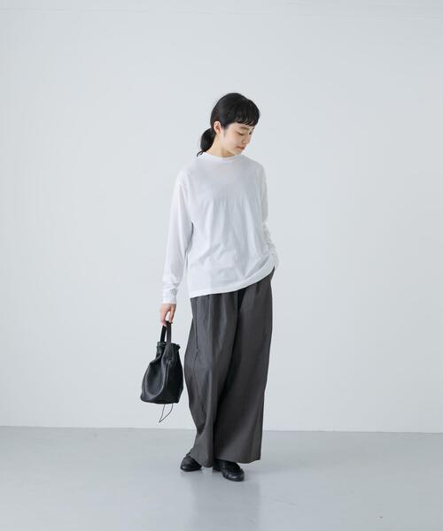 かぐれ(カグレ)の「コットン2タックパンツ(その他パンツ・レディース・ブラック/ベージュ/チャコールグレー・FREE)」の21枚目の写真