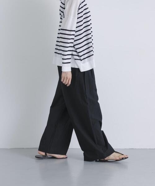 かぐれ(カグレ)の「コットン2タックパンツ(その他パンツ・レディース・ブラック/ベージュ/チャコールグレー・FREE)」の8枚目の写真