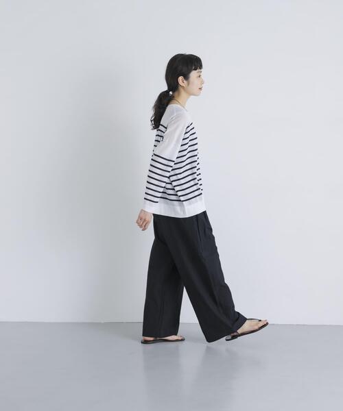 かぐれ(カグレ)の「コットン2タックパンツ(その他パンツ・レディース・ブラック/ベージュ/チャコールグレー・FREE)」の11枚目の写真