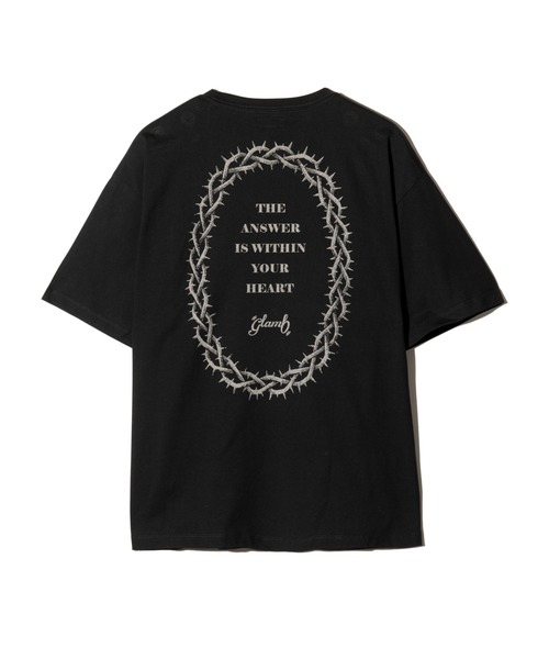 glamb(グラム)の「Prayer Charm T-Shirt / プレイヤーチャームTシャツ(Tシャツ/カットソー・メンズ・チャコール/ブラック・S/M/L)」の4枚目の写真