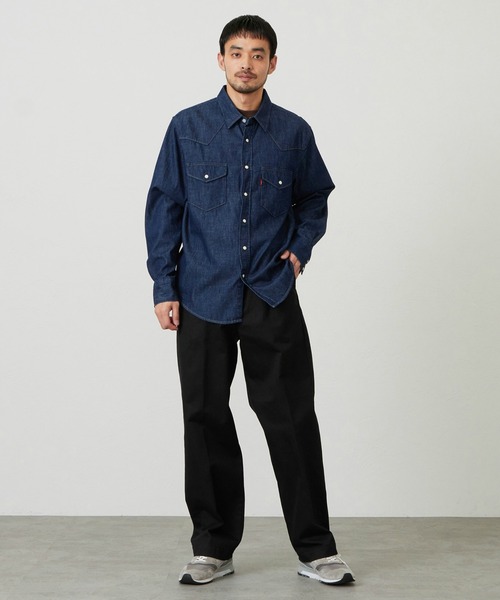 EDWIN（エドウィン）の「EDWIN エドウィン ウエスタンシャツ デニム 長袖（シャツ/ブラウス・メンズ・ブルー/インディゴブルー/ライトインディゴブルー・MEDIUM/LARGE/X-LARGE）」の12枚目の写真