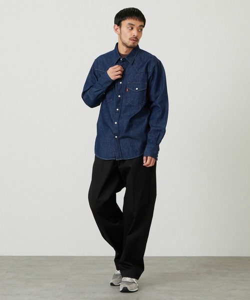 EDWIN（エドウィン）の「EDWIN エドウィン ウエスタンシャツ デニム 長袖（シャツ/ブラウス・メンズ・ブルー/インディゴブルー/ライトインディゴブルー・MEDIUM/LARGE/X-LARGE）」の13枚目の写真